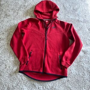 Red Nike Zip-Up Hoodie, Men’s Size Large